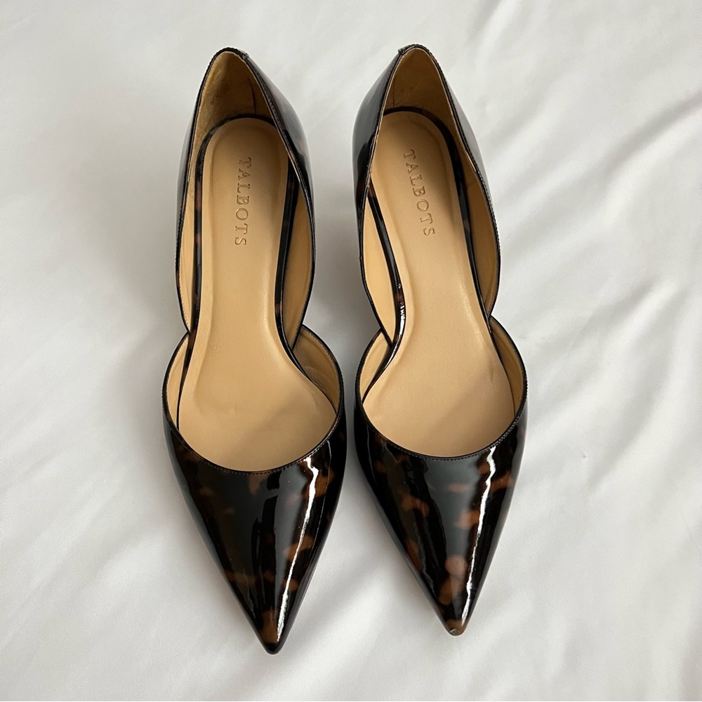 Size 9.5 Talbots Tortoise Shell Eri 50 D'Orsay Pump